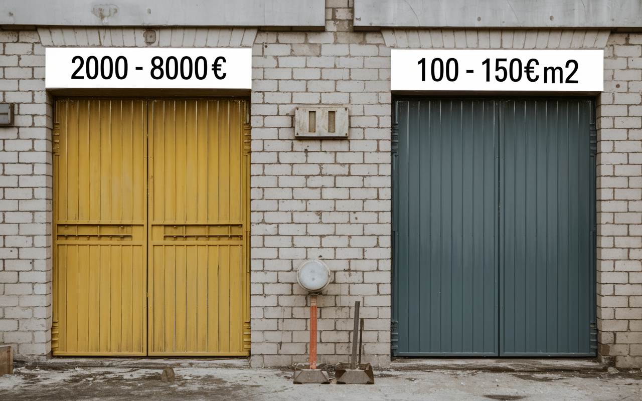 Tableau comparatif prix mur porteur et cloison