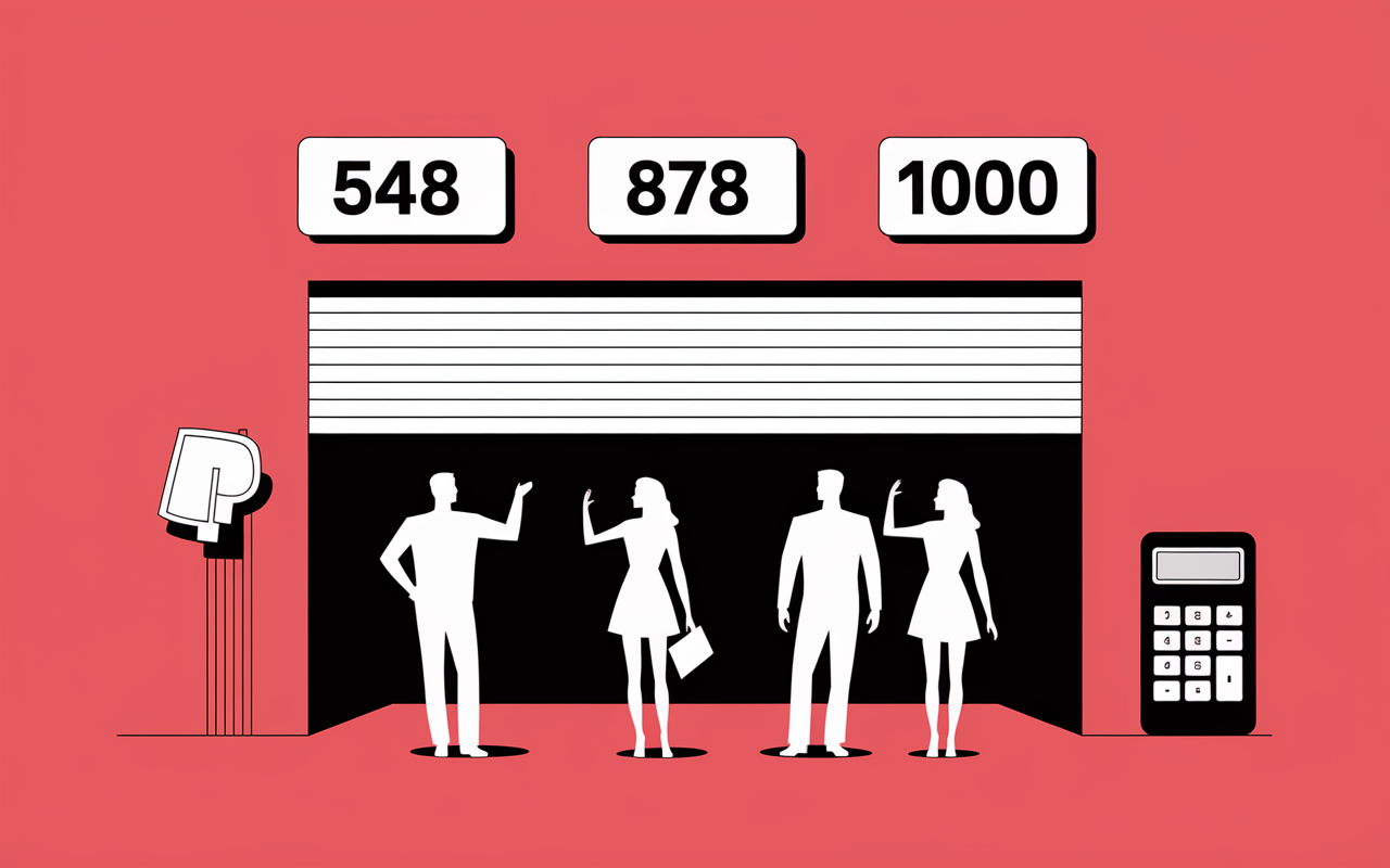 comparatif prix porte de garage basculante illustration