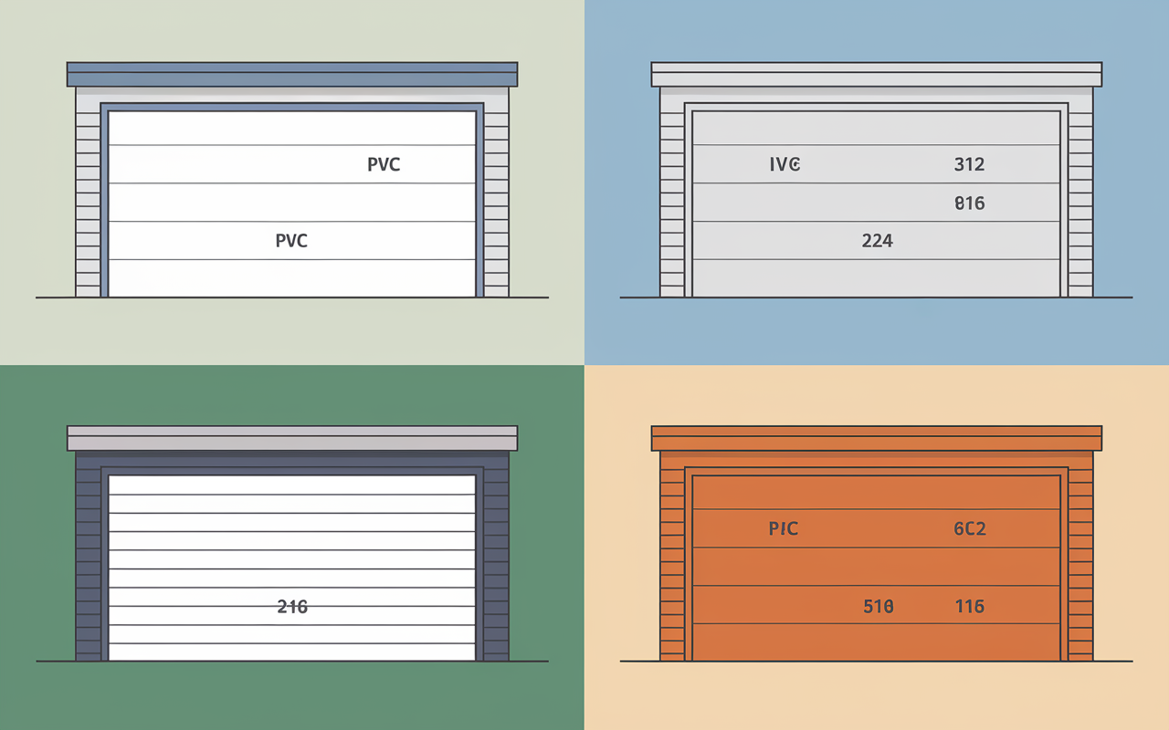 Comparatif prix porte de garage sectionnelle matériaux