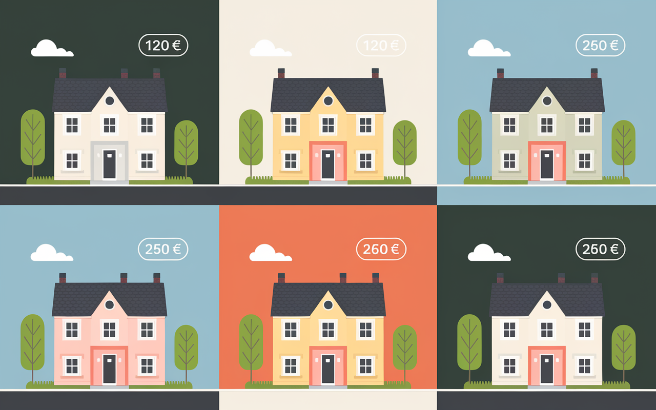 Illustration variation prix DPE 2025 logements urbain et rural