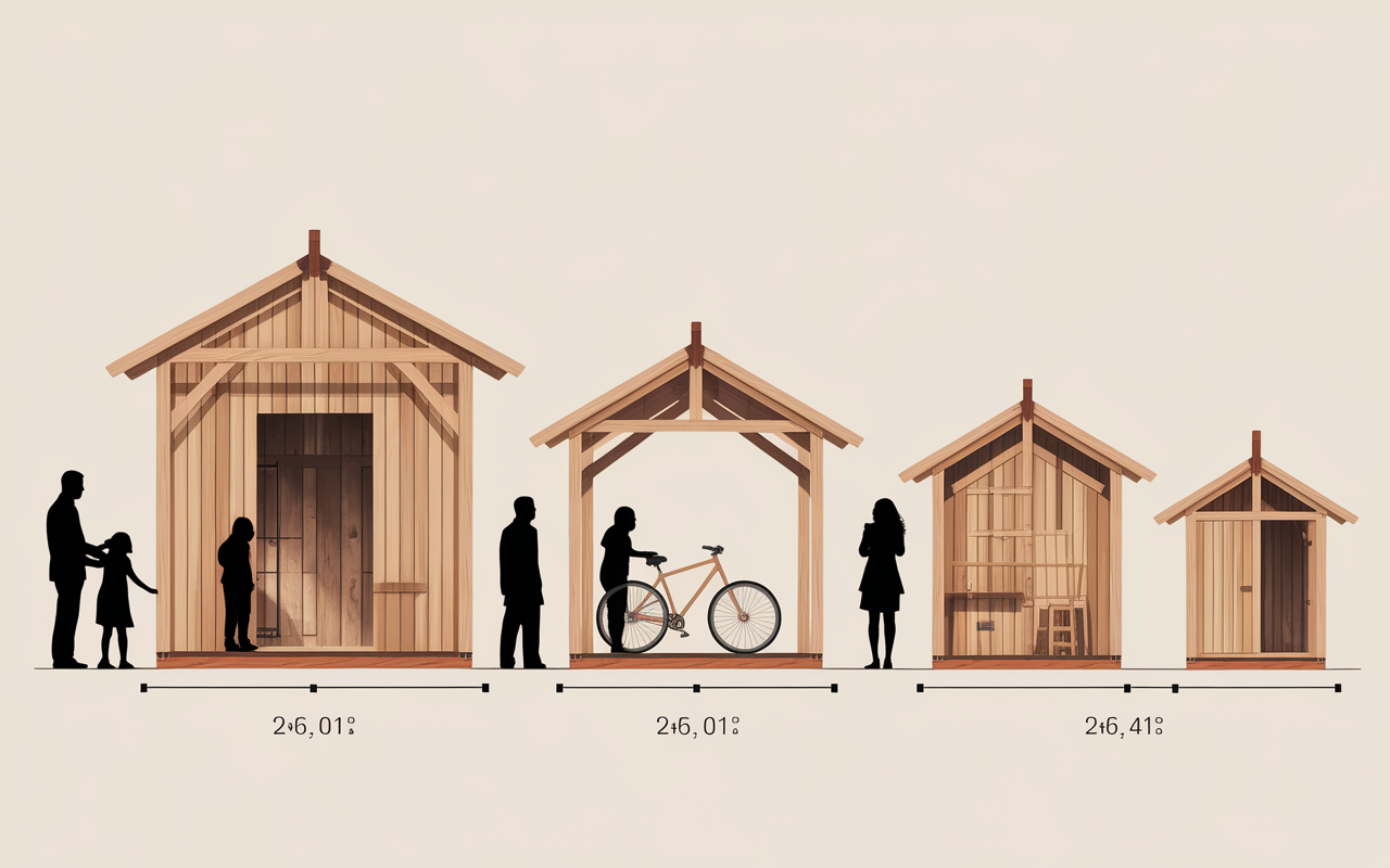 Comparatif appentis bois tailles usages famille