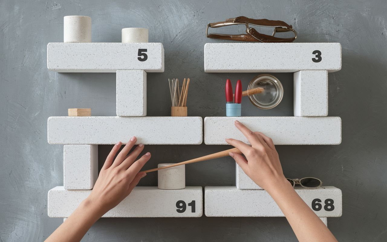 etagere murale beton cellulaire decoupe epaisseurs