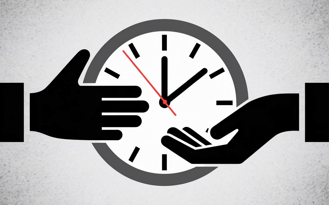 Main tourne vis sens antihoraire horloge