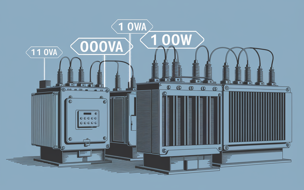 schema transformateur electrique monophase triphase puissance