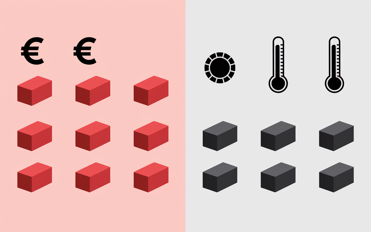 tableau comparaison brique pave parpaing