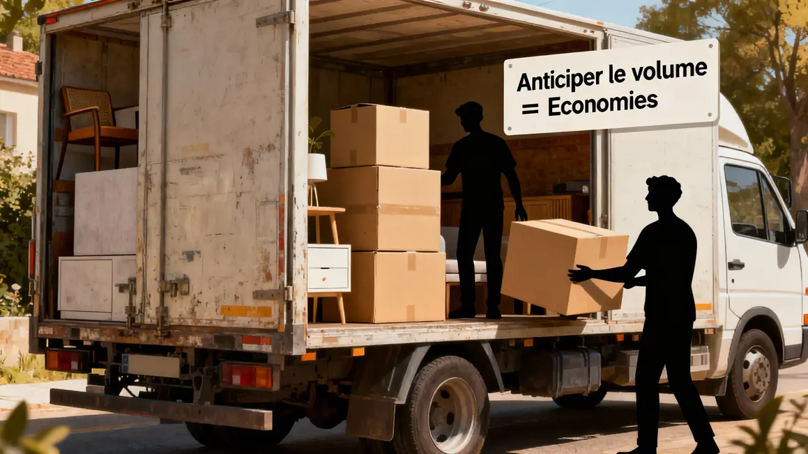 calcul volume demenagement camion cartons meubles