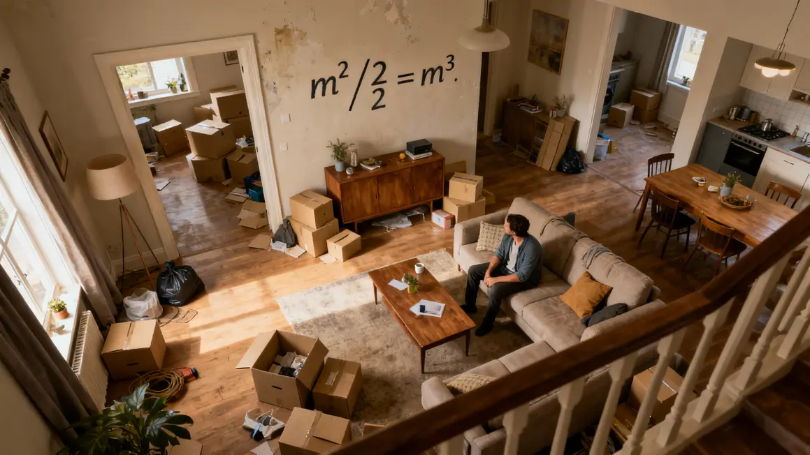 calcul volume demenagement schema appartement surface m2