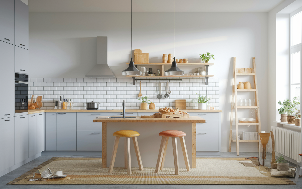 Solution douche temporaire chantier cuisine