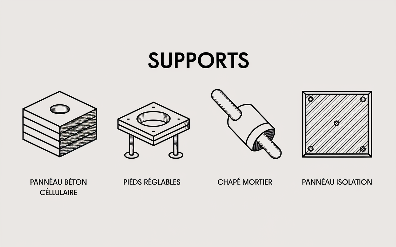 Supports pour receveur douche comparaison robustesse