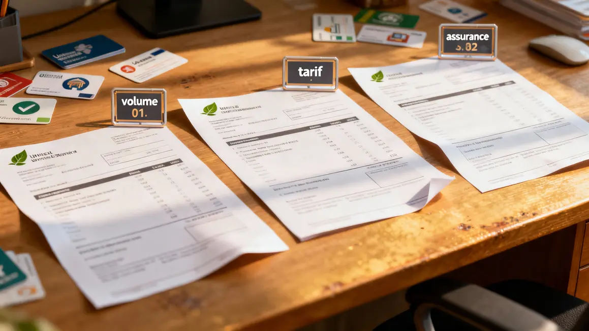 Trois devis déménagement, volumes et tarifs comparés
