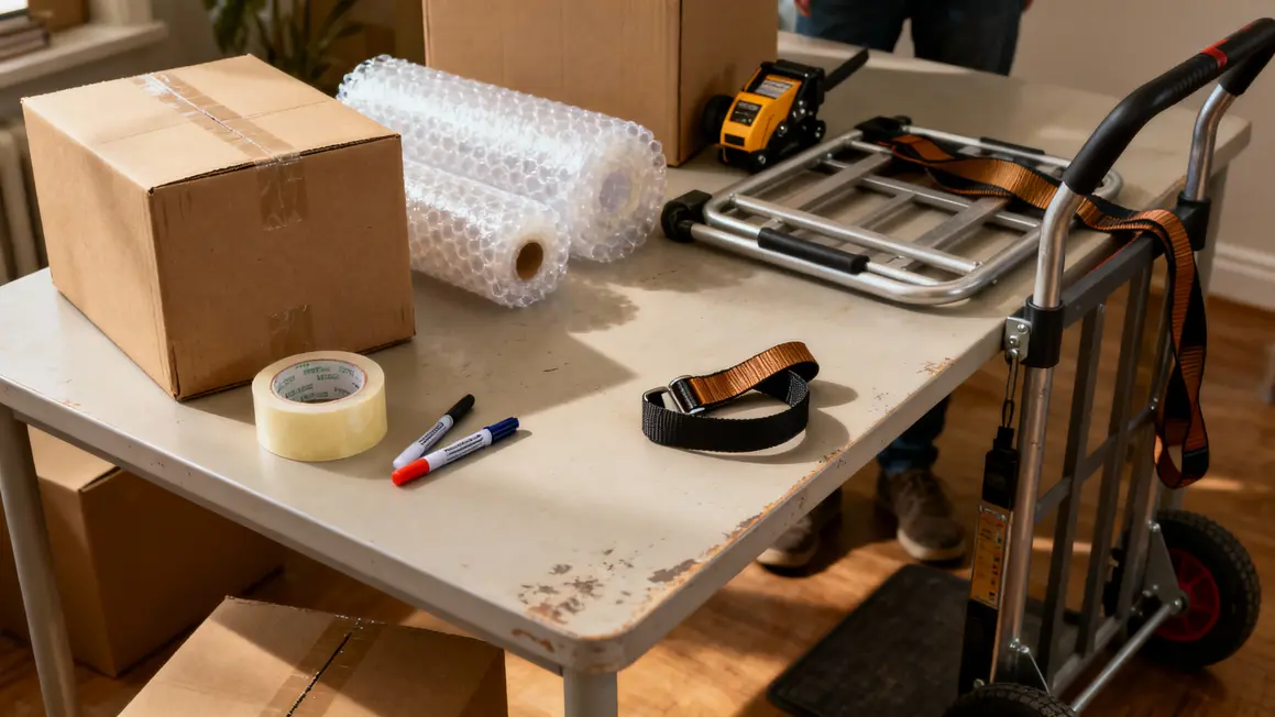 materiel emballage demenagement ruban cartons papier bulle