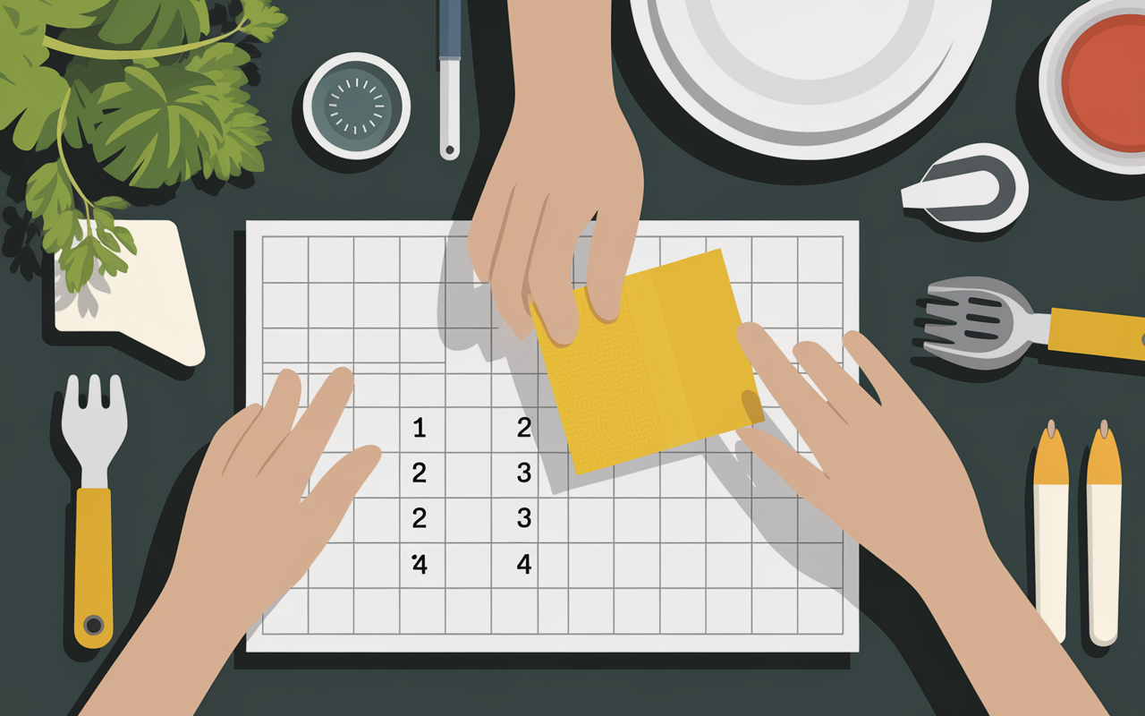Étapes pose feuille stratifiée à coller plan de travail cuisine