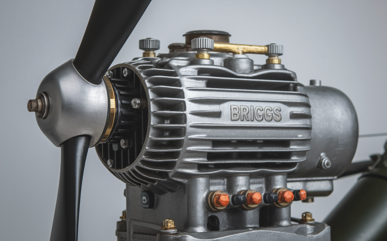 Schema ressort regulateur Briggs & Stratton points ancrage moteur