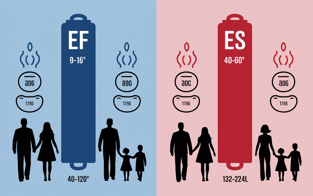 Comparatif eau chaude froide et consommation