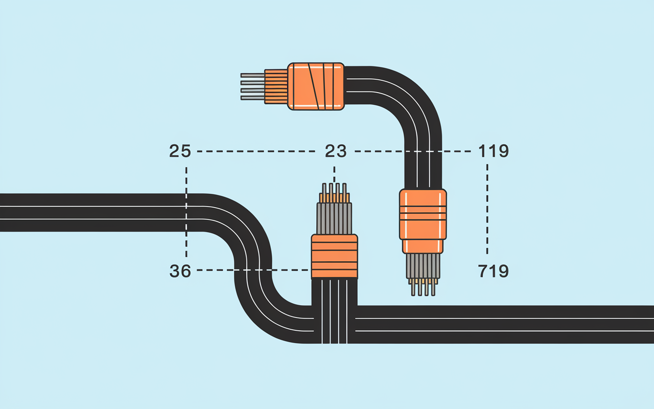 coaxial câble illustration coupe