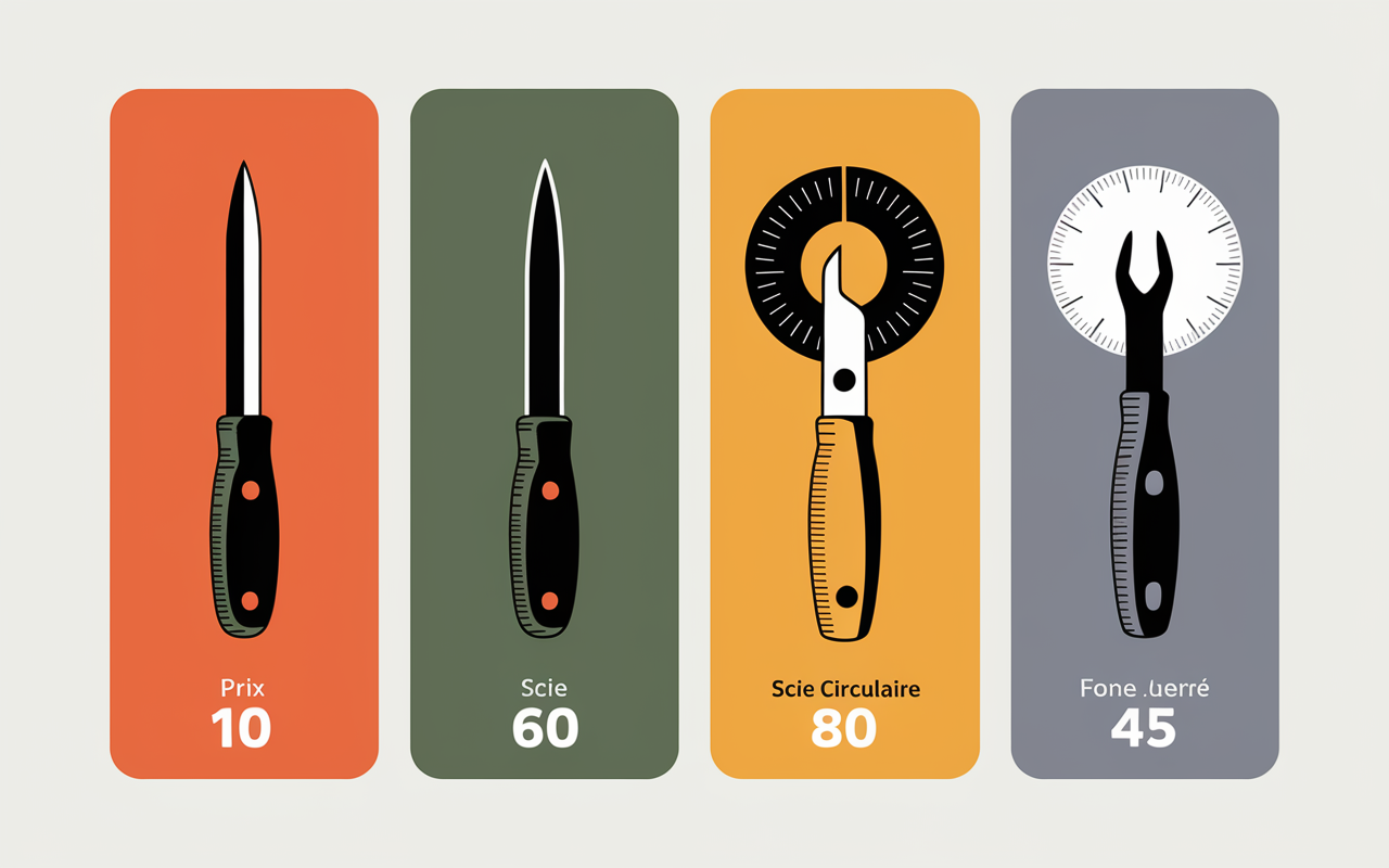 tableau coupe en biseau outils prix
