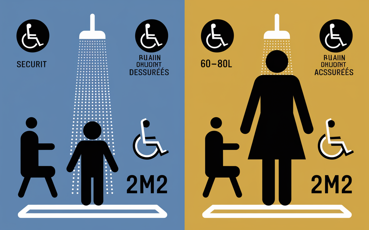kit remplacement baignoire par douche enfant senior accessible