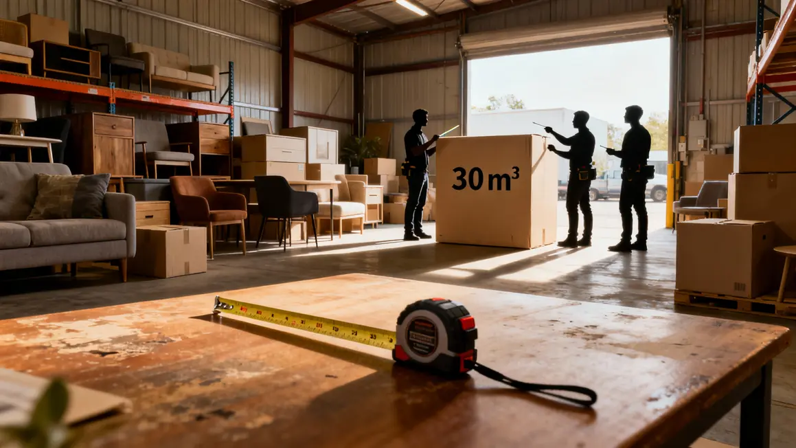 Volume demenagement cartons m3