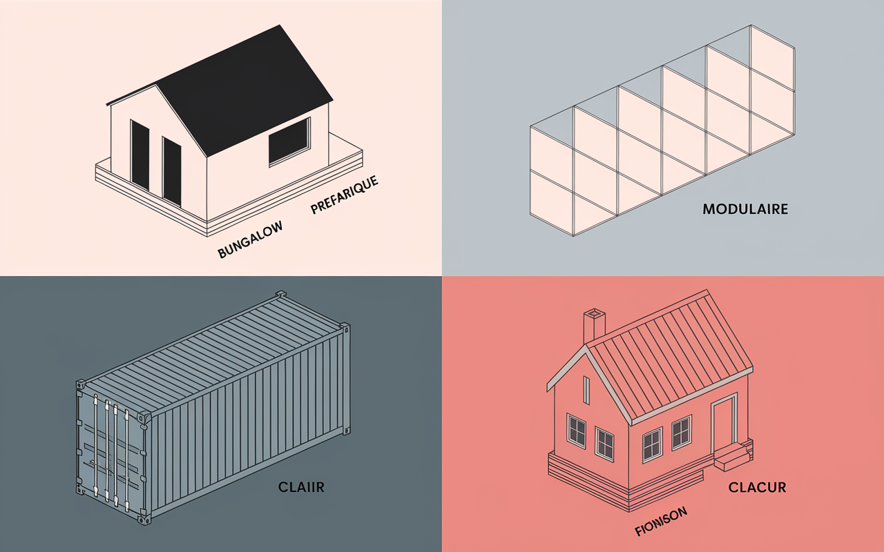 Tableau comparatif bungalow préfabriqué et autres solutions