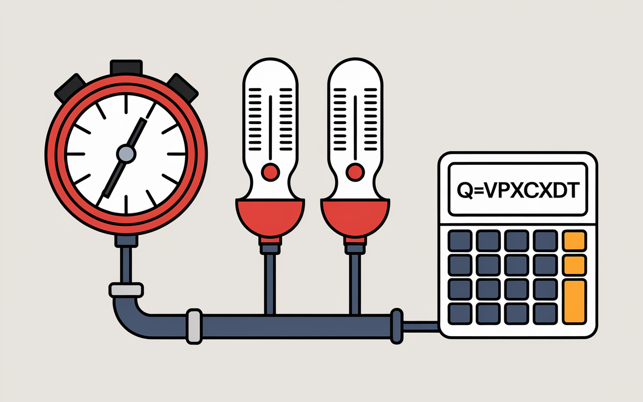 compteur d energie thermique principe calcul schema