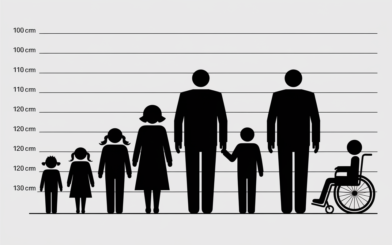 Comparatif hauteur mitigeur douche adultes enfants seniors